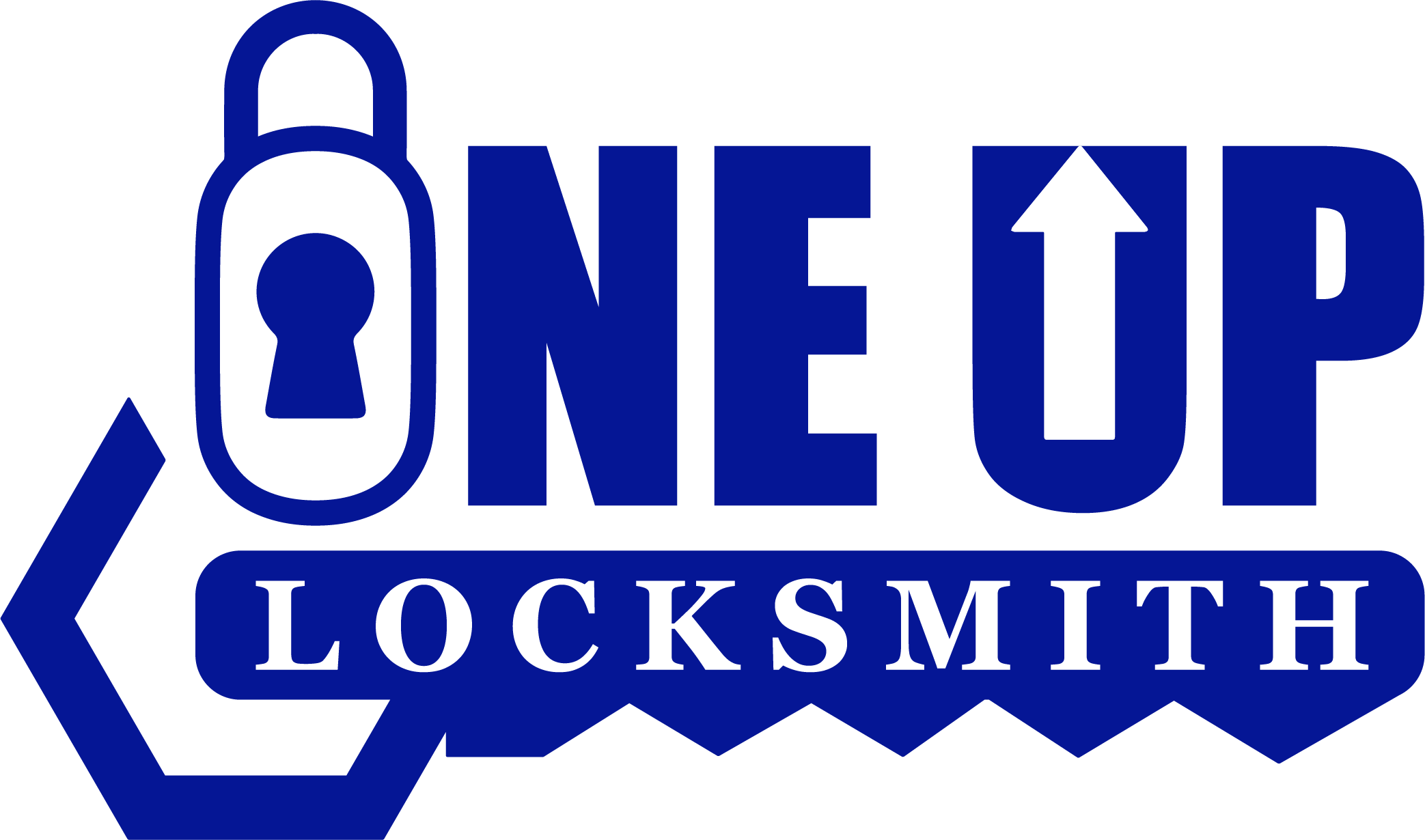 One Up Locksmith & Key Logo